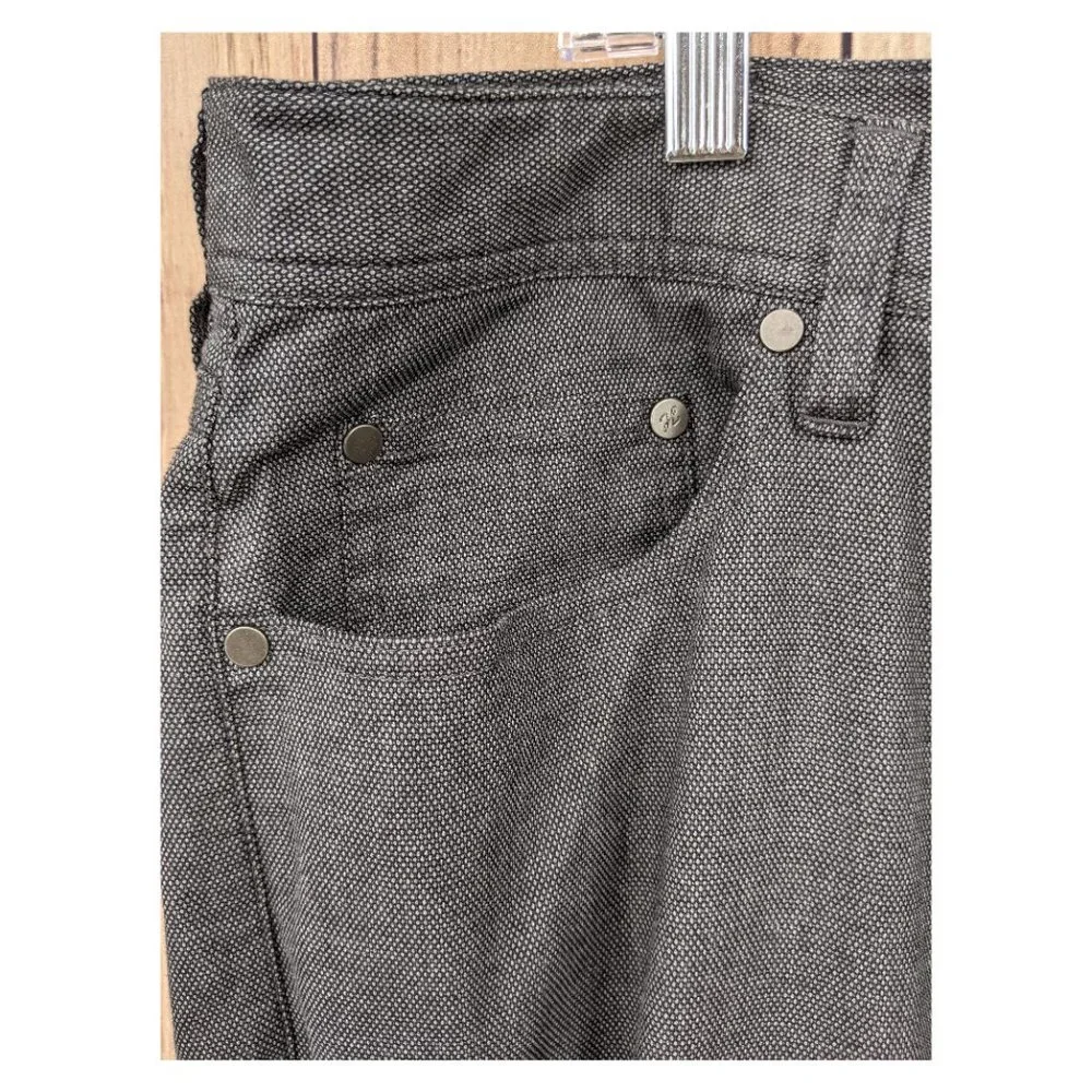 J. HILBURN Dark Grey Cotton Pique 5-Pocket Pants NWT 38x29.5